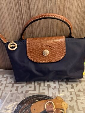 Longchamp Navy Mini Bag
